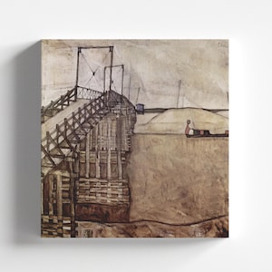 The Bridge by Egon Schiele 1913 | Expressionism Art Print (B4742)