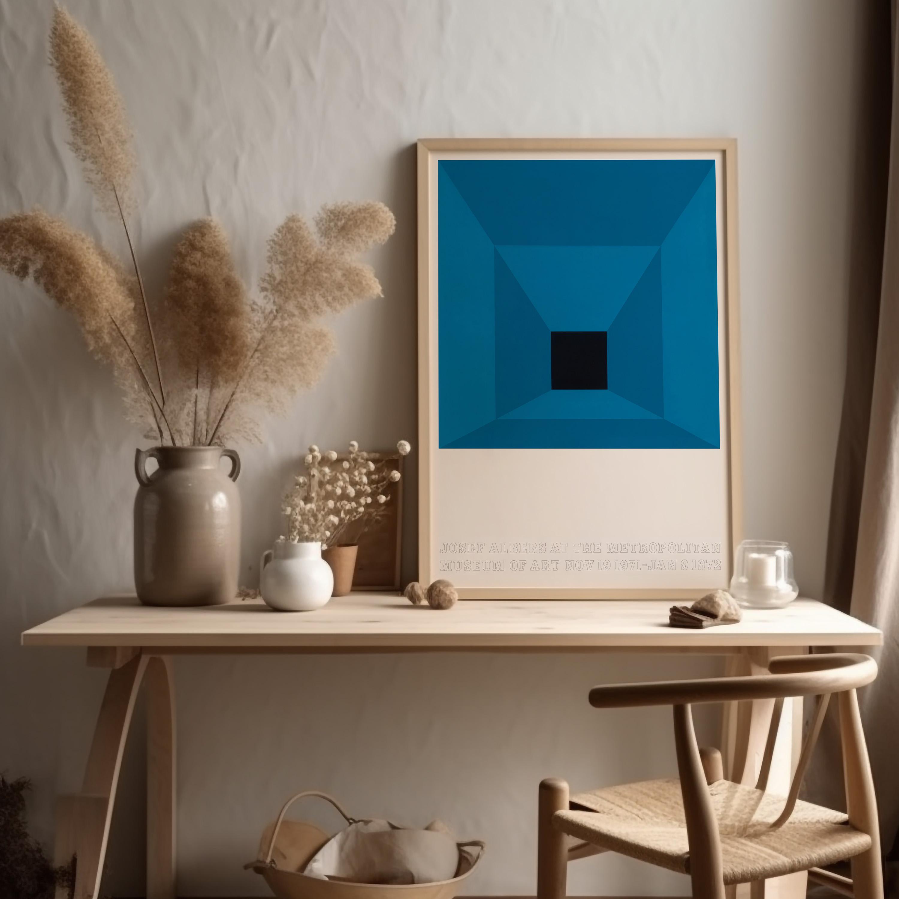 Josef Albers Vintage 1971 Mid Century Modern Museum Exhibition