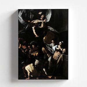 The Seven Works of Mercy by Caravaggio 1607 | Baroque Art Print (D1124)