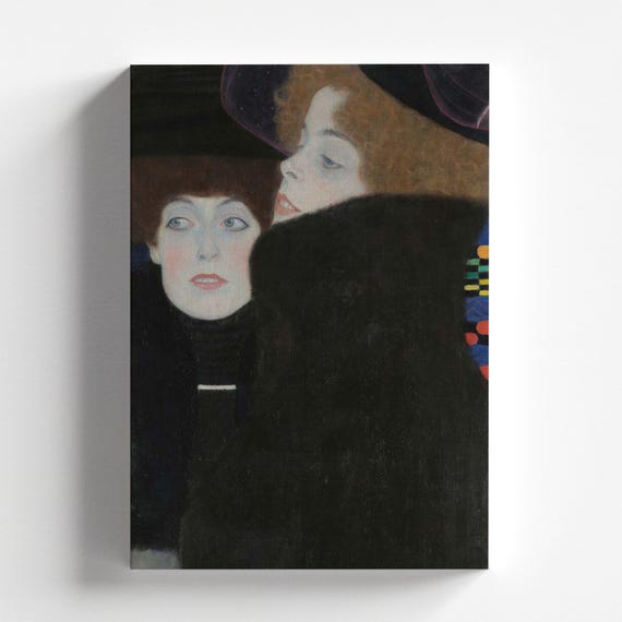 Friends I (the Sisters) by Gustav Klimt (1907) | Art Nouveau