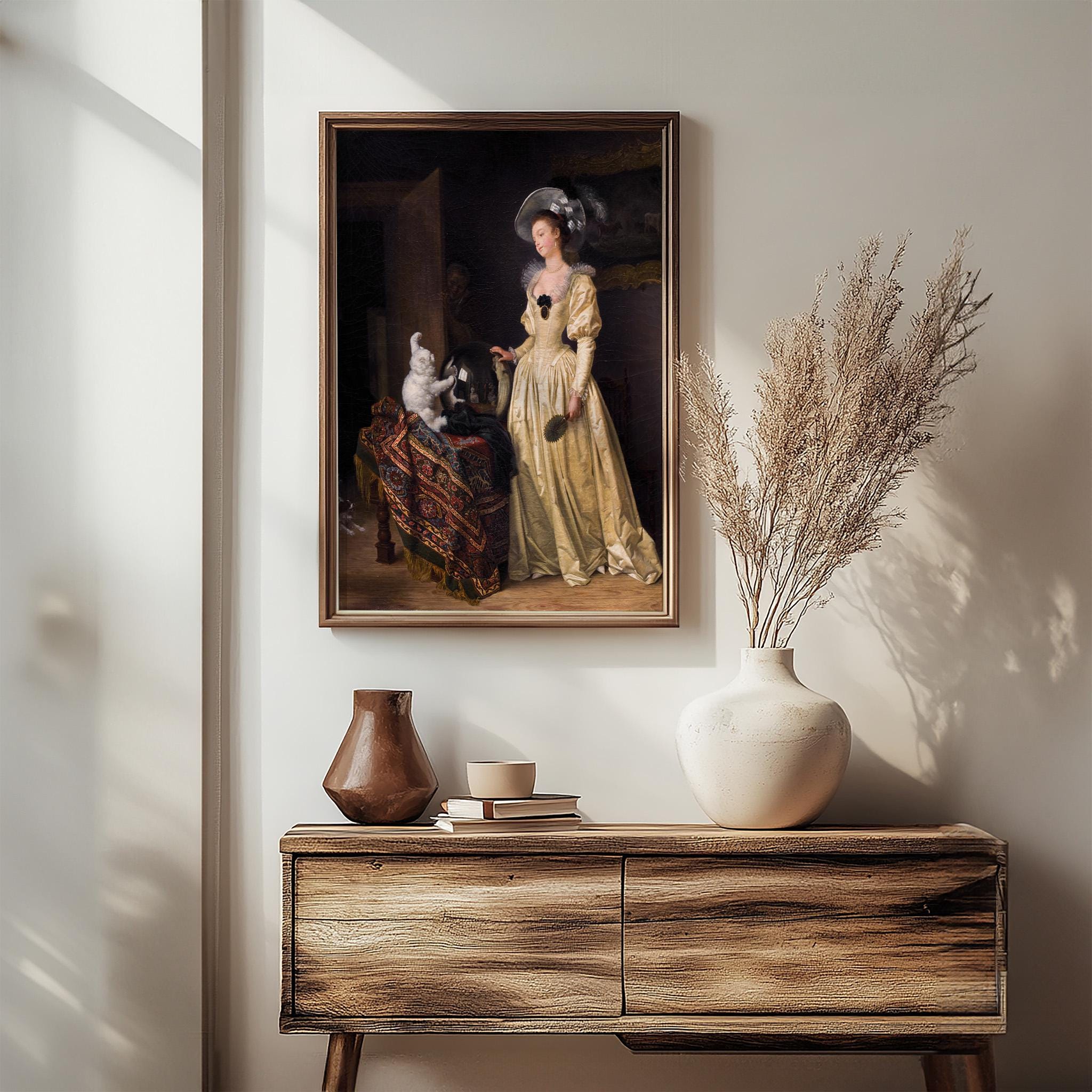 The Angora Cat by Marguerite Gérard and Jean-honoré Fragonard C