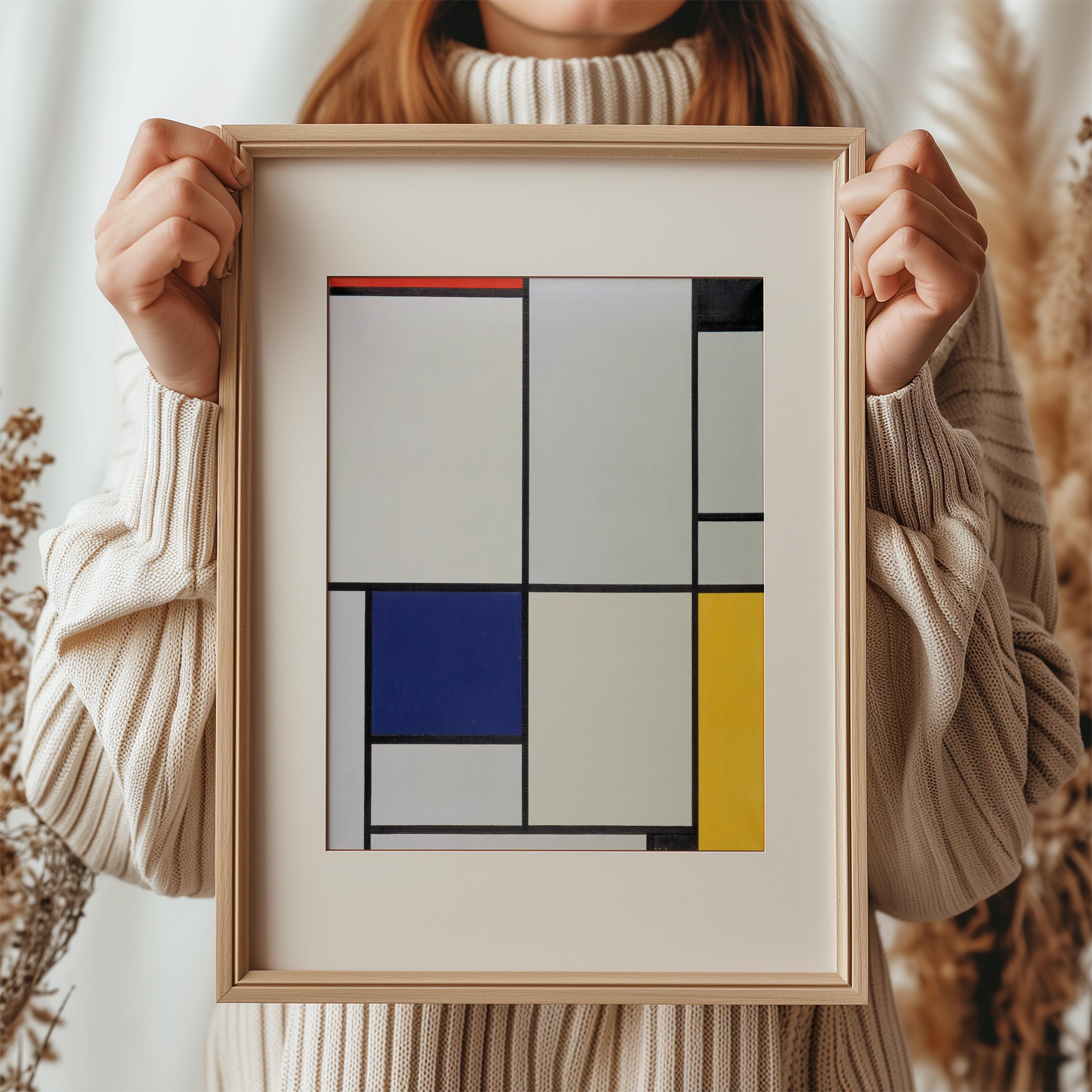 Tableau I by Piet Mondrian 1921 | Abstract Art Print (B4280) - Etsy
