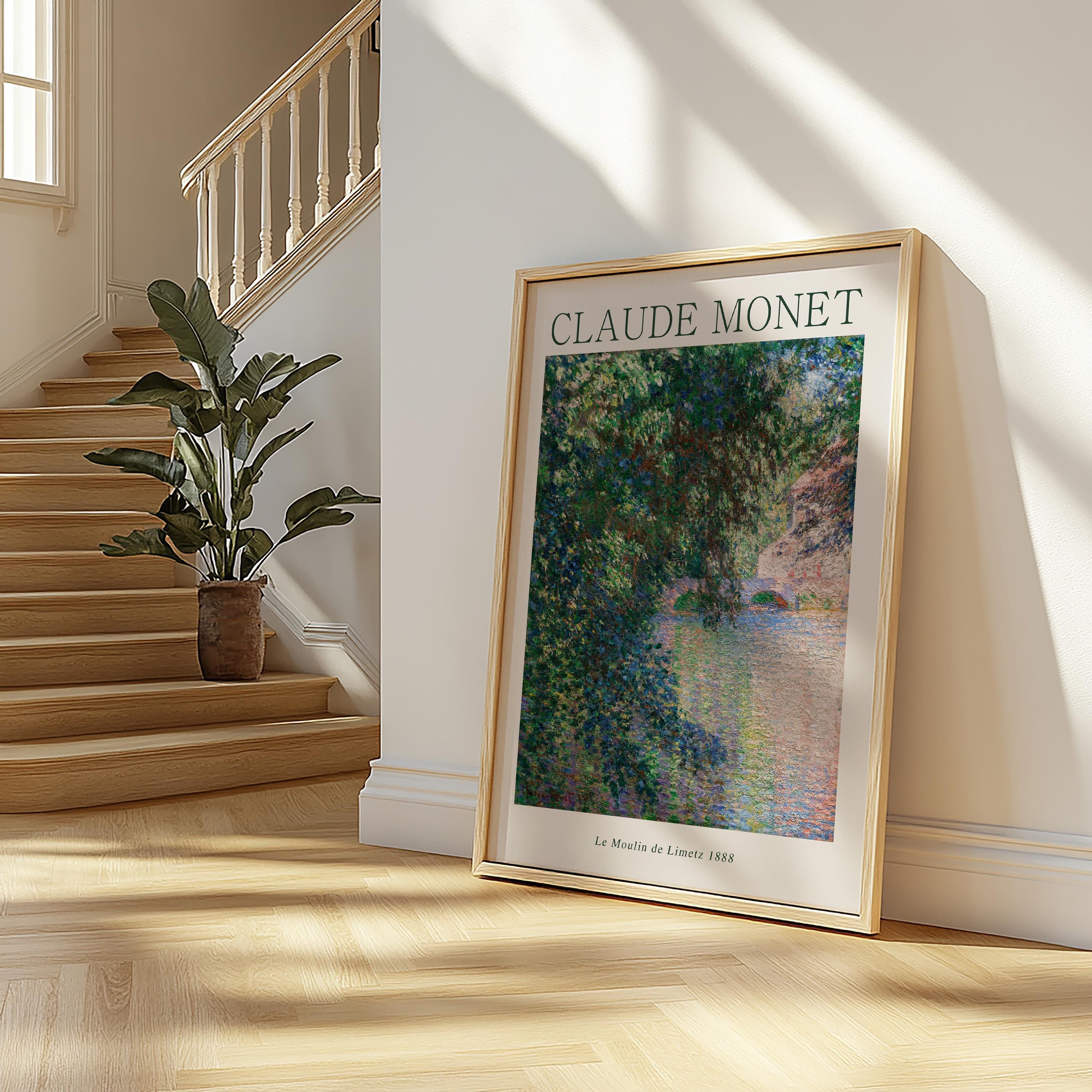 Moulin De Limetz Claude Monet Poster, Landscape Home Decor Print ...