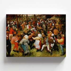 The Wedding Dance by Pieter Brueghel the Elder 1566 | Renaissance Art Print (D1239)