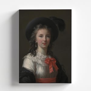 Self-Portrait by Élisabeth Louise Vigée Le Brun c.1781 | Rococo Art Print (B4186)