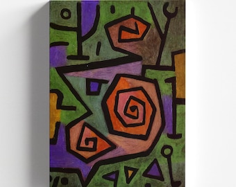 Heroic Roses by Paul Klee 1938 | Expressionism Art Print (D0829)