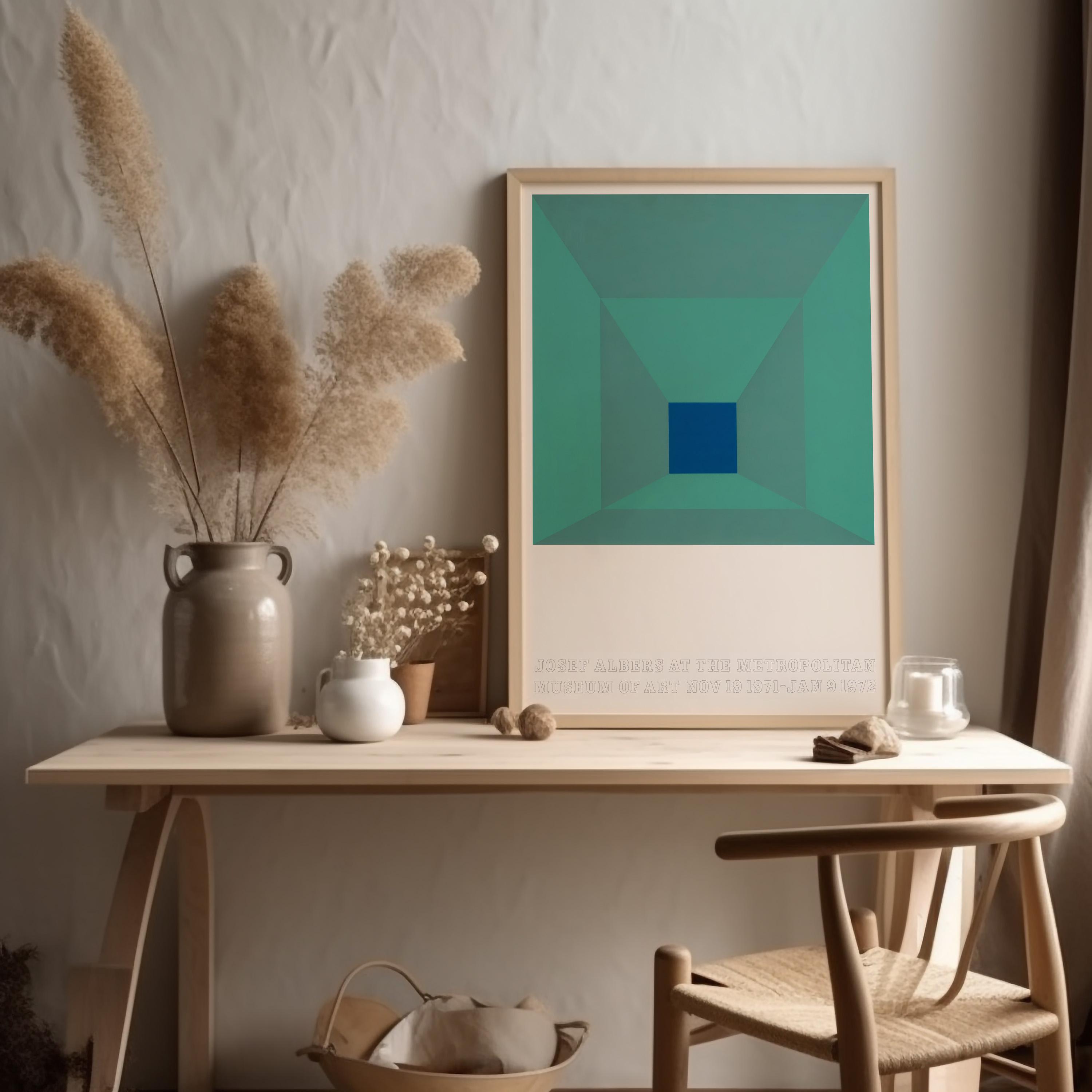 Josef Albers Vintage 1971 Mid Century Modern Museum Exhibition
