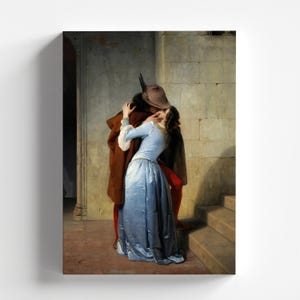 The Kiss by Francesco Hayez 1859 | Romanticism Art Print (D1030)