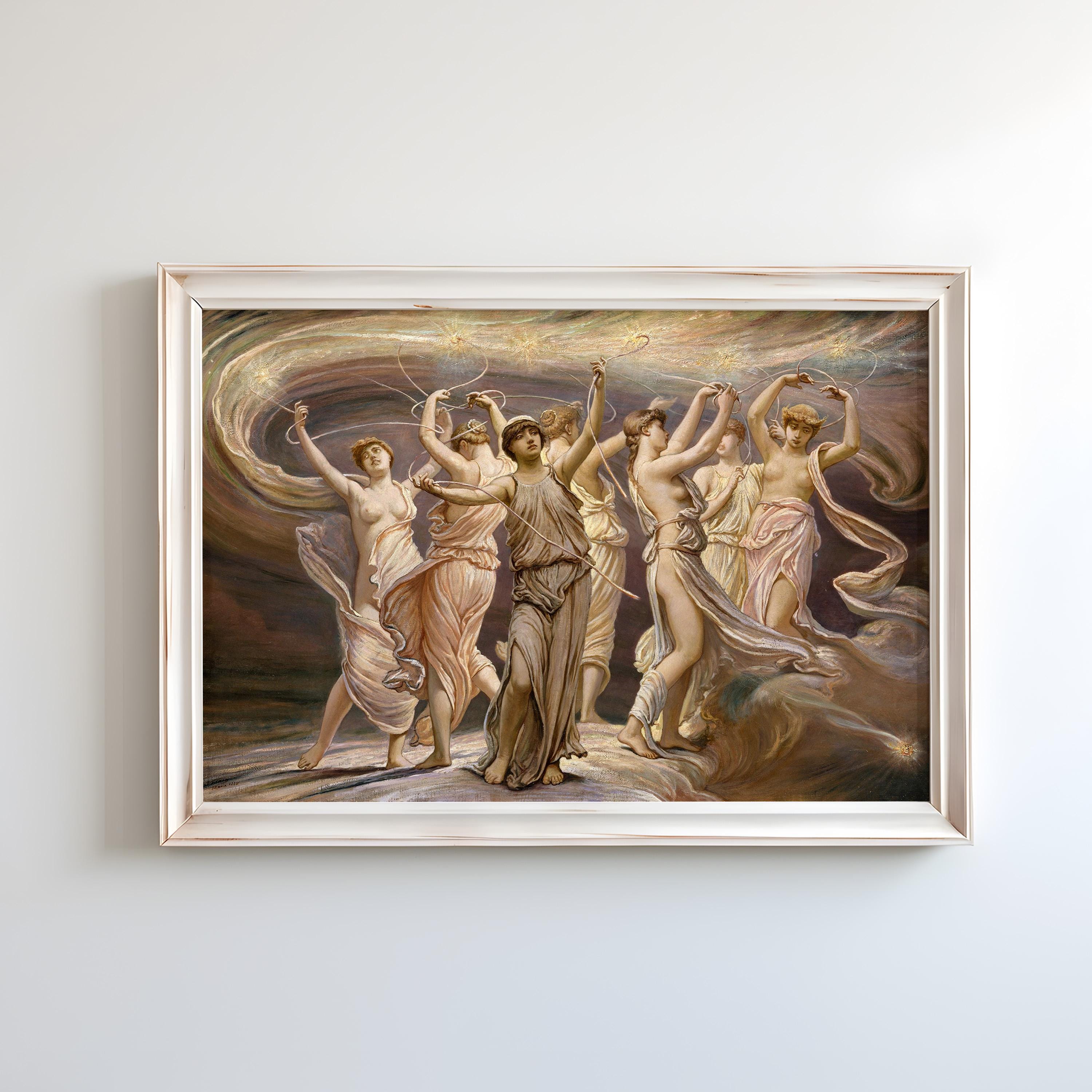 The Pleiades by Elihu Vedder 1885 | Symbolism Art Print (D0978) - Etsy