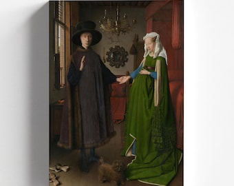 The Arnolfini Portrait by Jan van Eyck 1434 | Northern Renaissance Art Print (B3523)