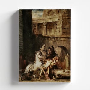 Diomedes Devoured by His Horses by Gustave Moreau 1865 | Symbolism Art Print (D0931)