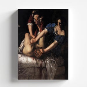 Judith Beheading Holofernes by Artemisia Gentileschi 1620 | Baroque Art Print (B4084)