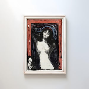 Madonna (Loving Woman, Conception) by Edvard Munch (1895) | Expressionism, Symbolism (D0023)