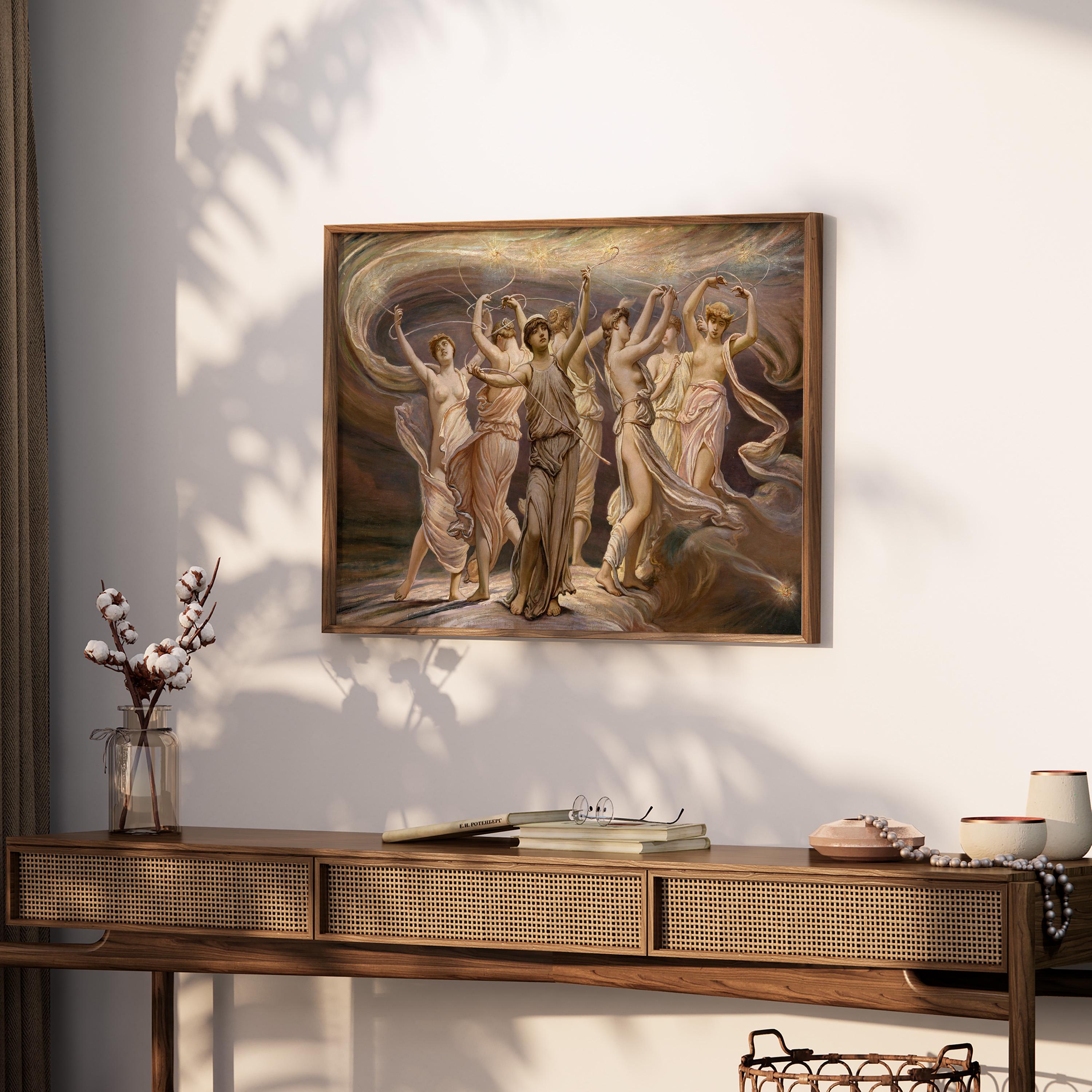The Pleiades by Elihu Vedder 1885 | Symbolism Art Print (D0978) - Etsy