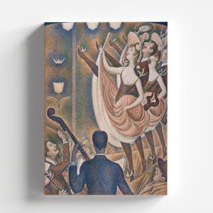 The Can-can (Le Chahut) by Georges Seurat 1889-90 | Pointillism Art Print (B3913)