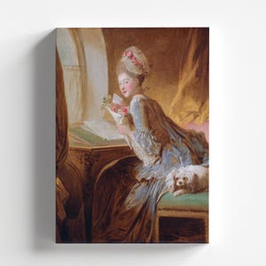 Der Liebesbrief von Jean-Honoré Fragonard 1770 | Rokoko Kunstdruck (B4081)