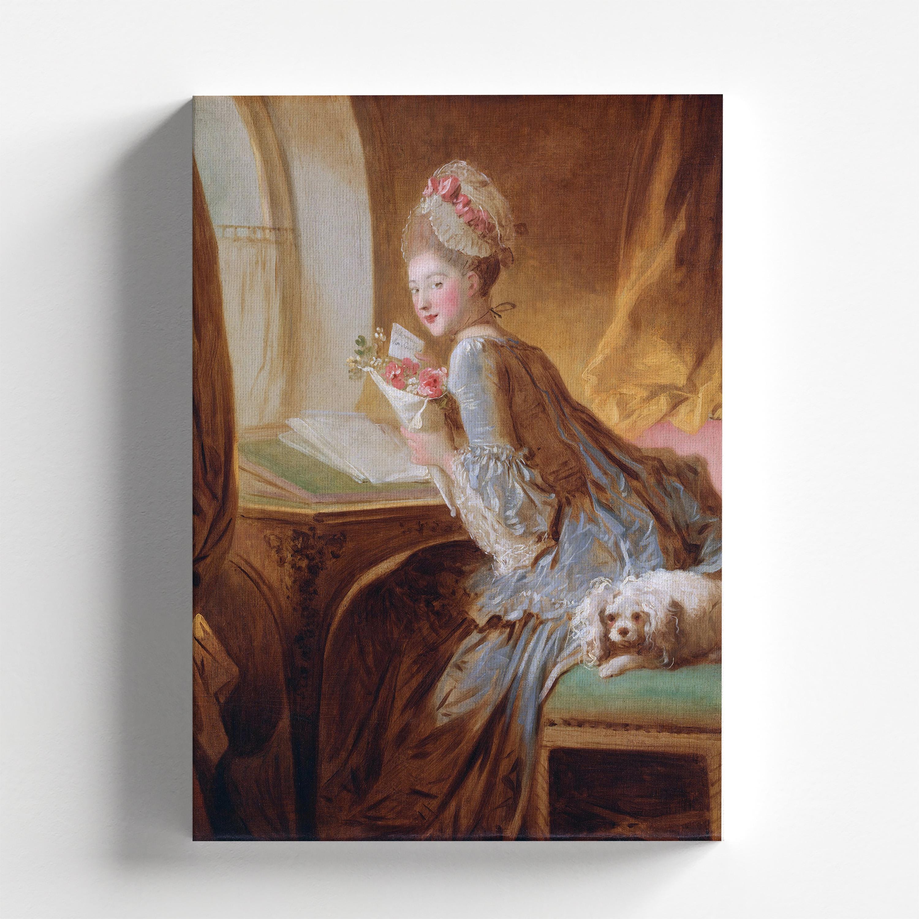 The Love Letter by Jean-honoré Fragonard 1770 | Rococo Art Print