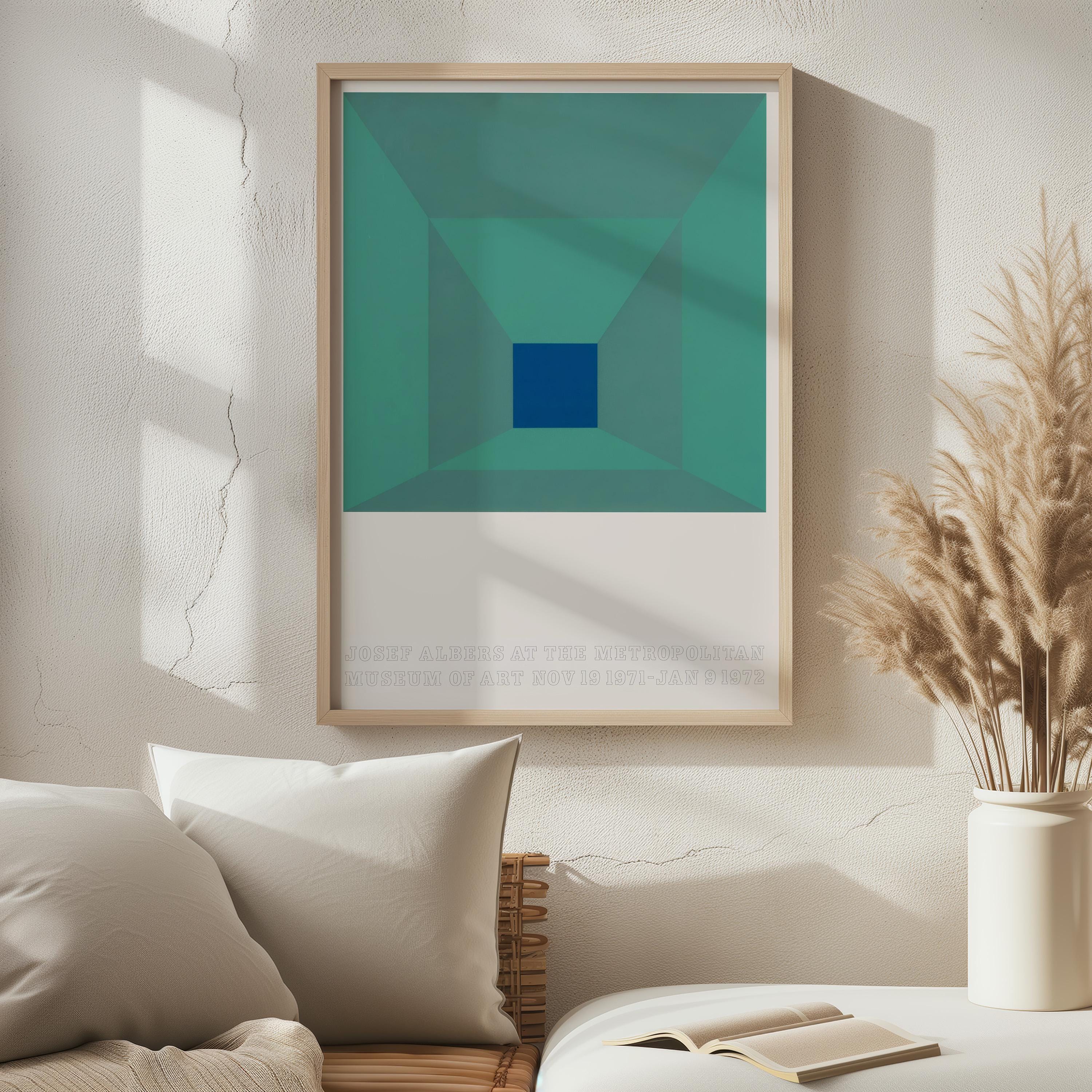 Josef Albers Vintage 1971 Mid Century Modern Museum Exhibition