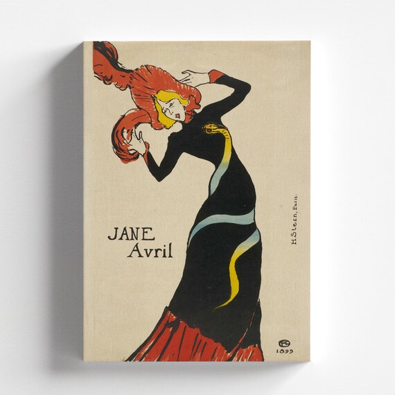 Jane Avril by Henri De Toulouse-lautrec 1899 | Post-impressionist