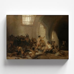 The Madhouse (Casa de locos) by Francisco Goya 1812-19 | Romanticism Art Print (B3885)