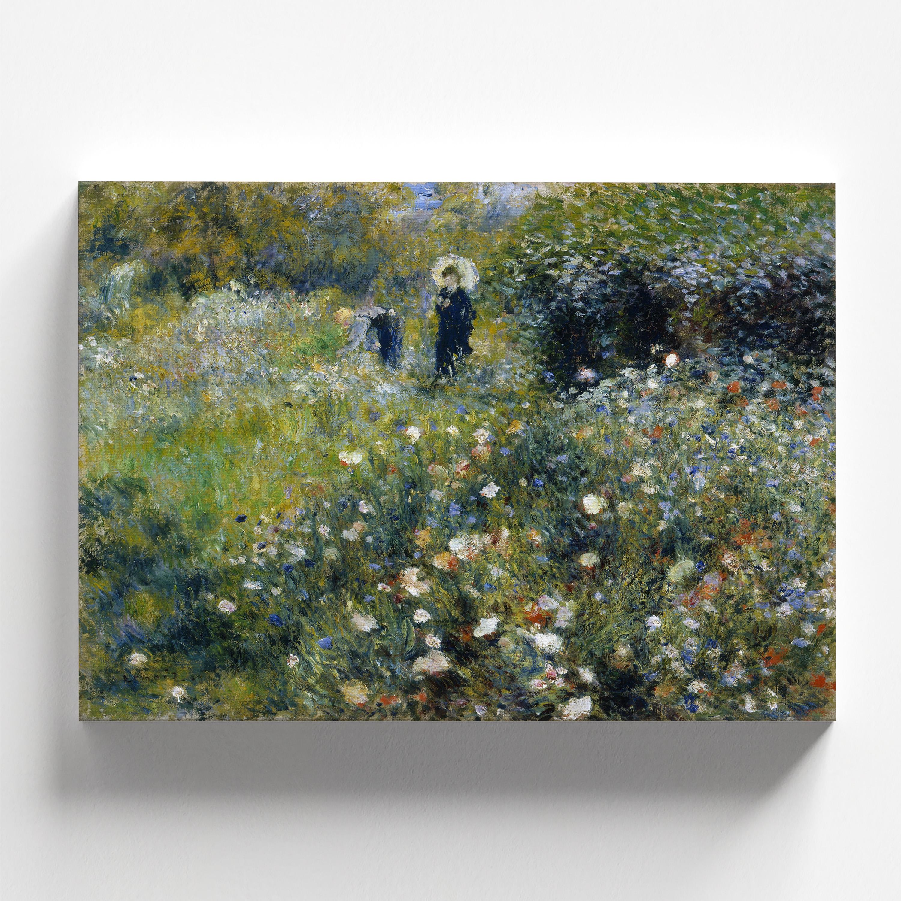 Woman With a Parasol in a Garden by Pierre-auguste Renoir