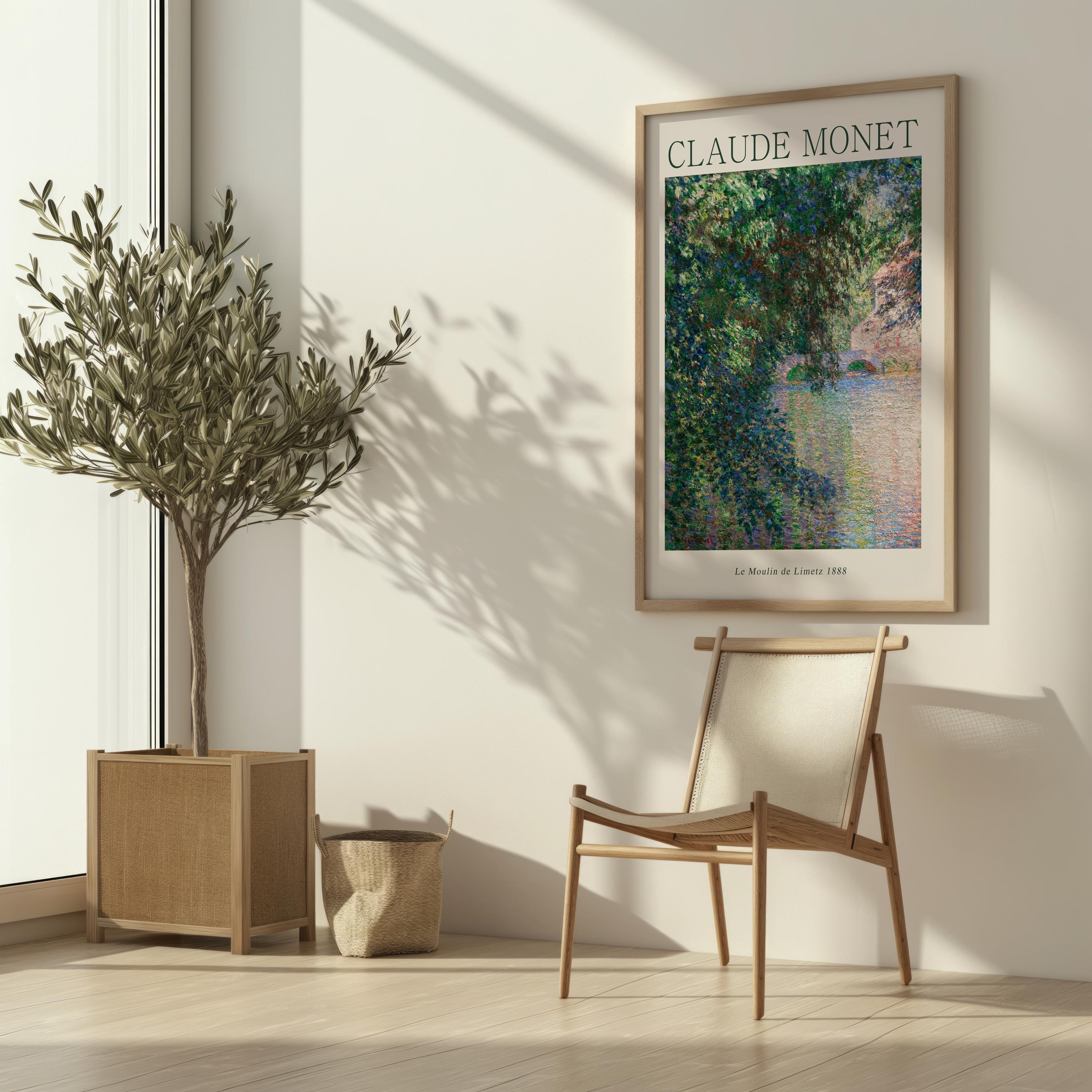 Moulin De Limetz Claude Monet Poster, Landscape Home Decor Print ...