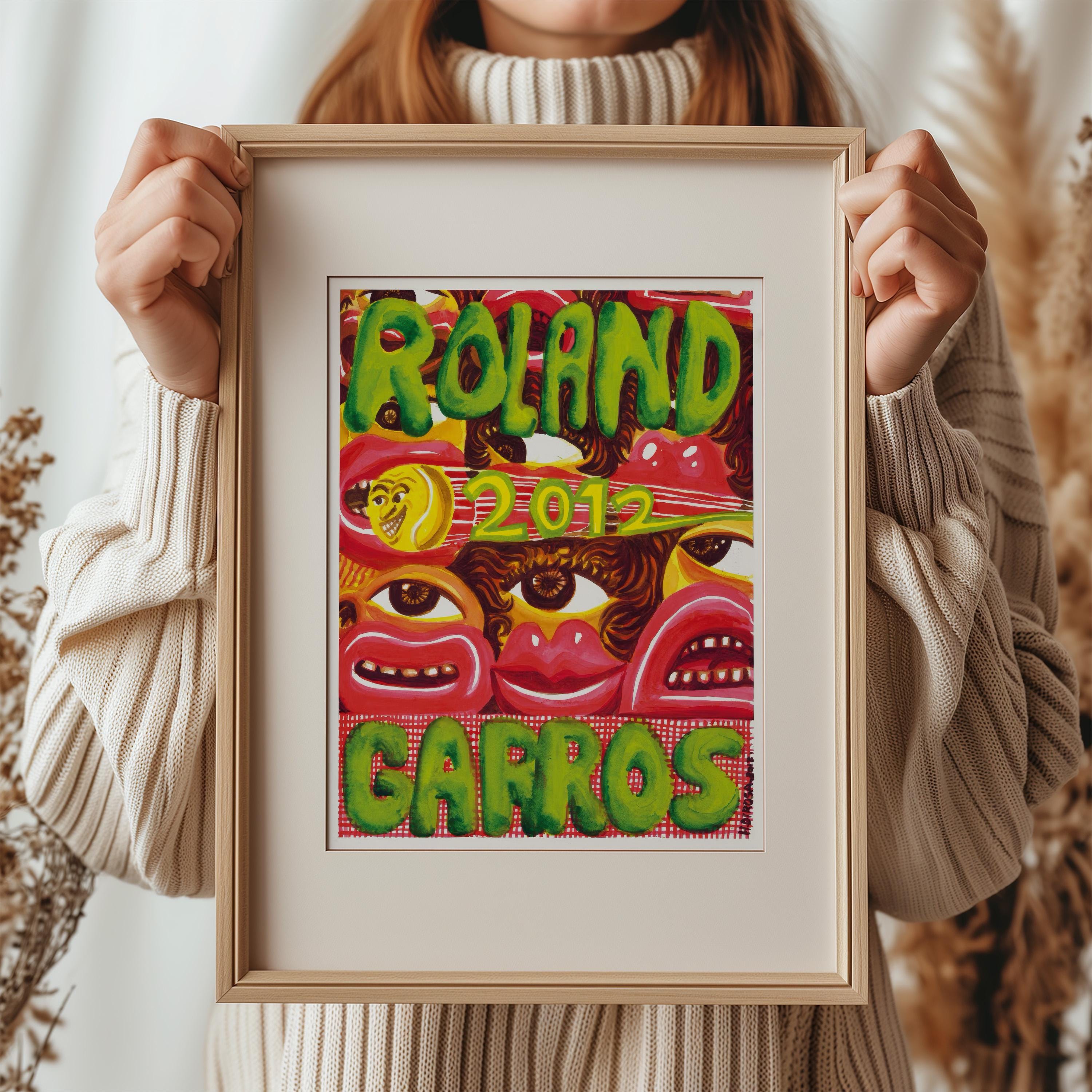 Roland Garros French Open 2012 Poster, Hervé Di Rosa, Modern