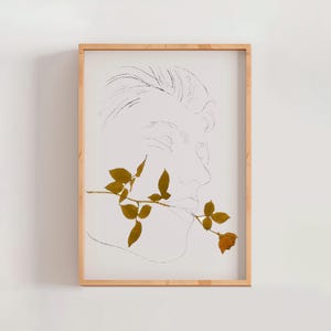 A Gold Book, Andy Warhol, New York by Andy Warhol 1957 | Pop Art Print (A0313) Modern Gallery Wall Home Decor, Warhol Sketch Art Drawing