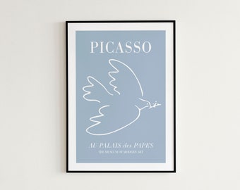Picasso Dove of Peace Art Exhibition Poster | Home Decor Poster | Housewarming Gifts | Birthday Gift Idea