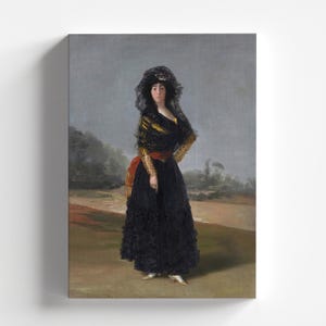 Portrait of the Duchess of Alba (Black Duchess) by Francisco Goya 1797 | Romanticism Art Print (B3898)