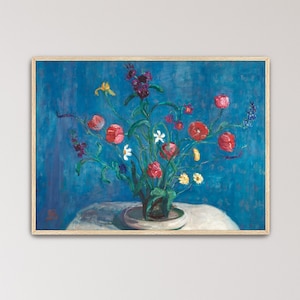 Affisch med grund skål, Florine Stettheimer minimalistisk stilleben (D0383)