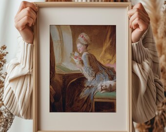 The Love Letter by Jean-honoré Fragonard 1770 | Rococo Art Print