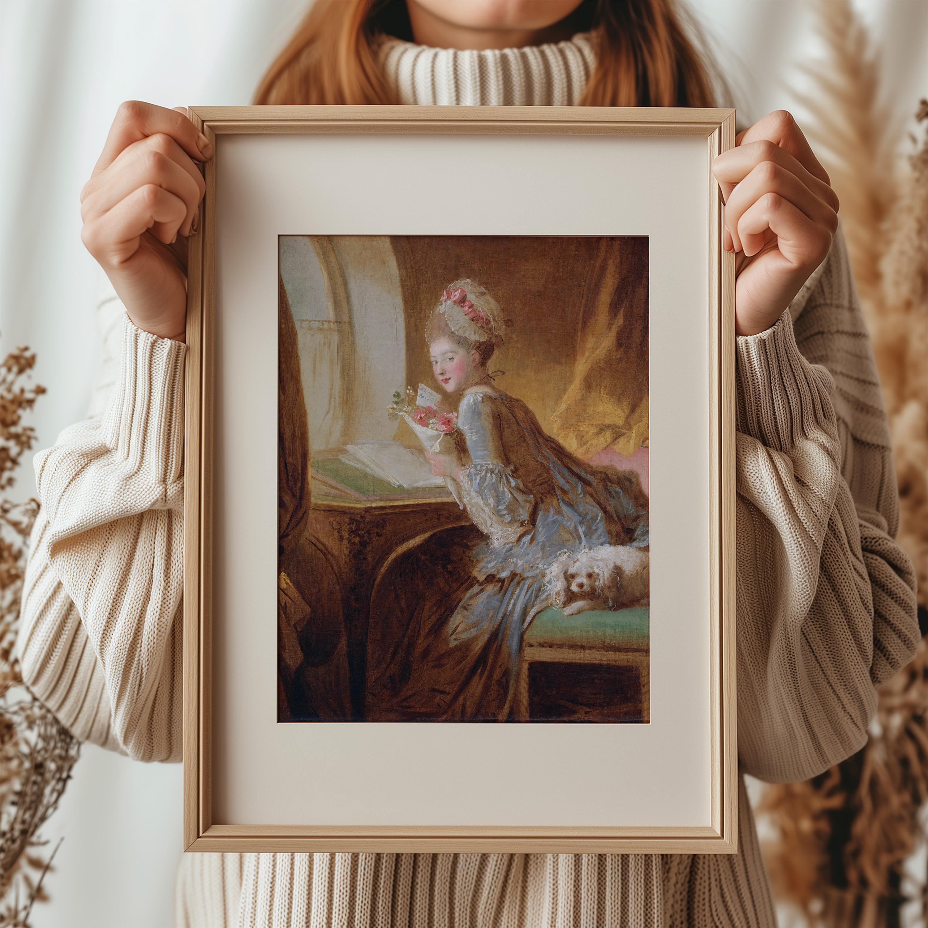 The Love Letter by Jean-honoré Fragonard 1770 | Rococo Art Print