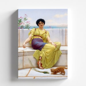 Idleness by John William Godward 1900 | Neoclassical Art Print (D0180)