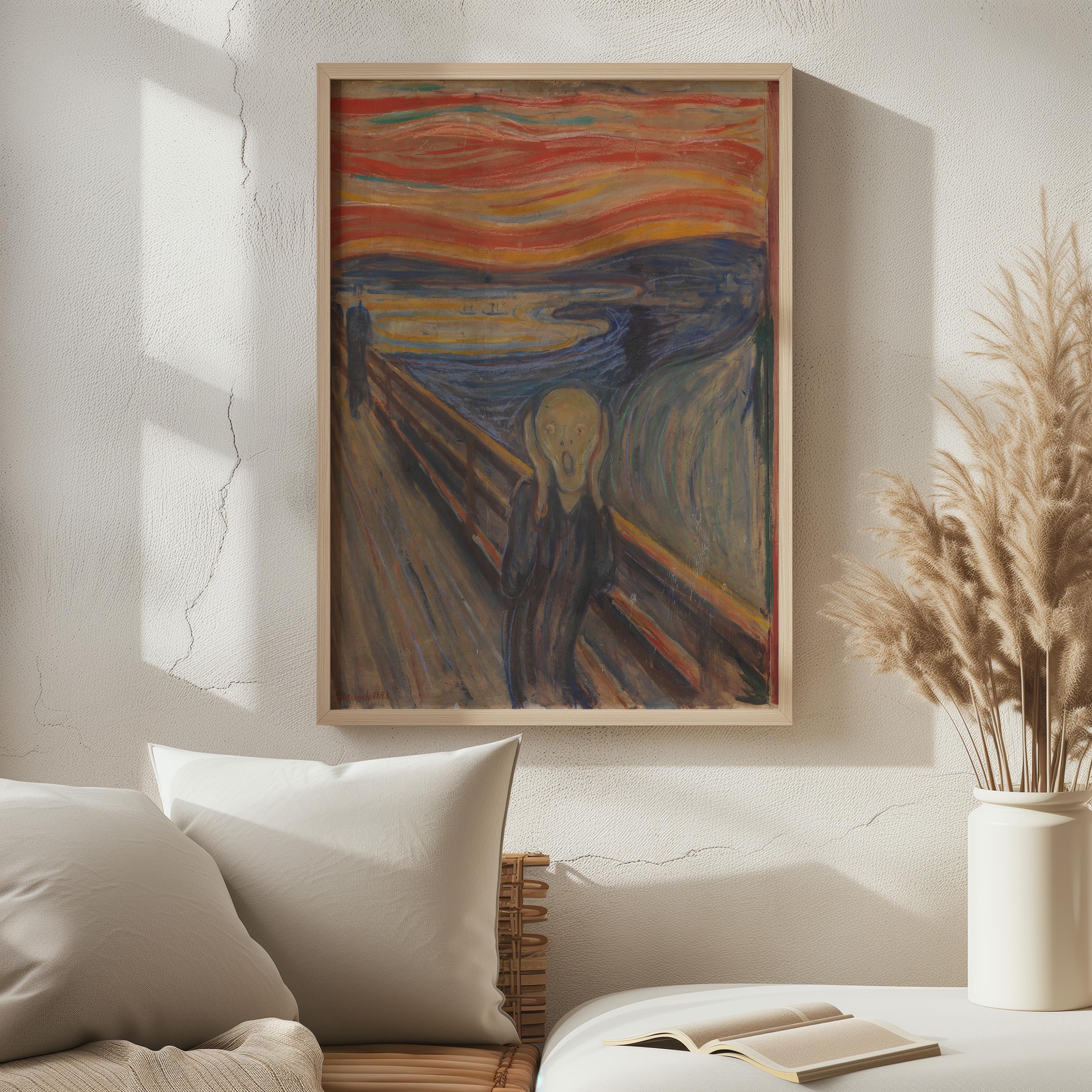 The Scream (skrik) by Edvard Munch 1893 | Expressionism Art Print