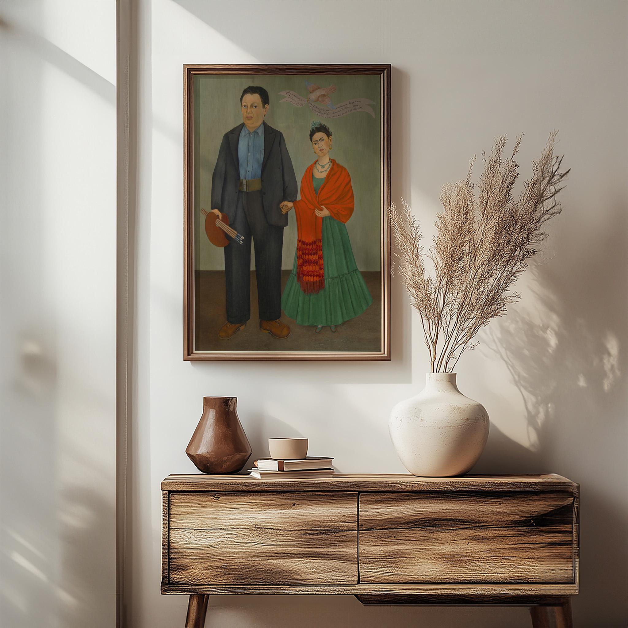 Frieda and Diego Rivera by Frida Kahlo 1931 | Surrealist Art Print