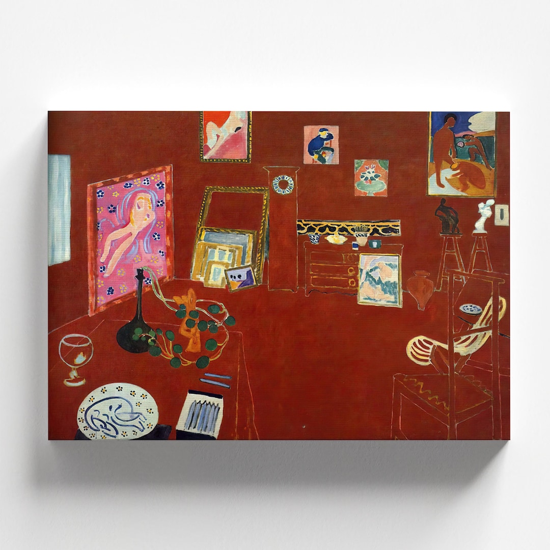The Red Studio (l'atelier Rouge) by Henri Matisse 1911 | Fauvist