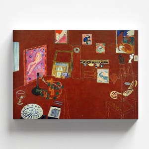 The Red Studio (L&#39;Atelier Rouge) by Henri Matisse 1911 | Fauvist Modern Art Print (B4760)