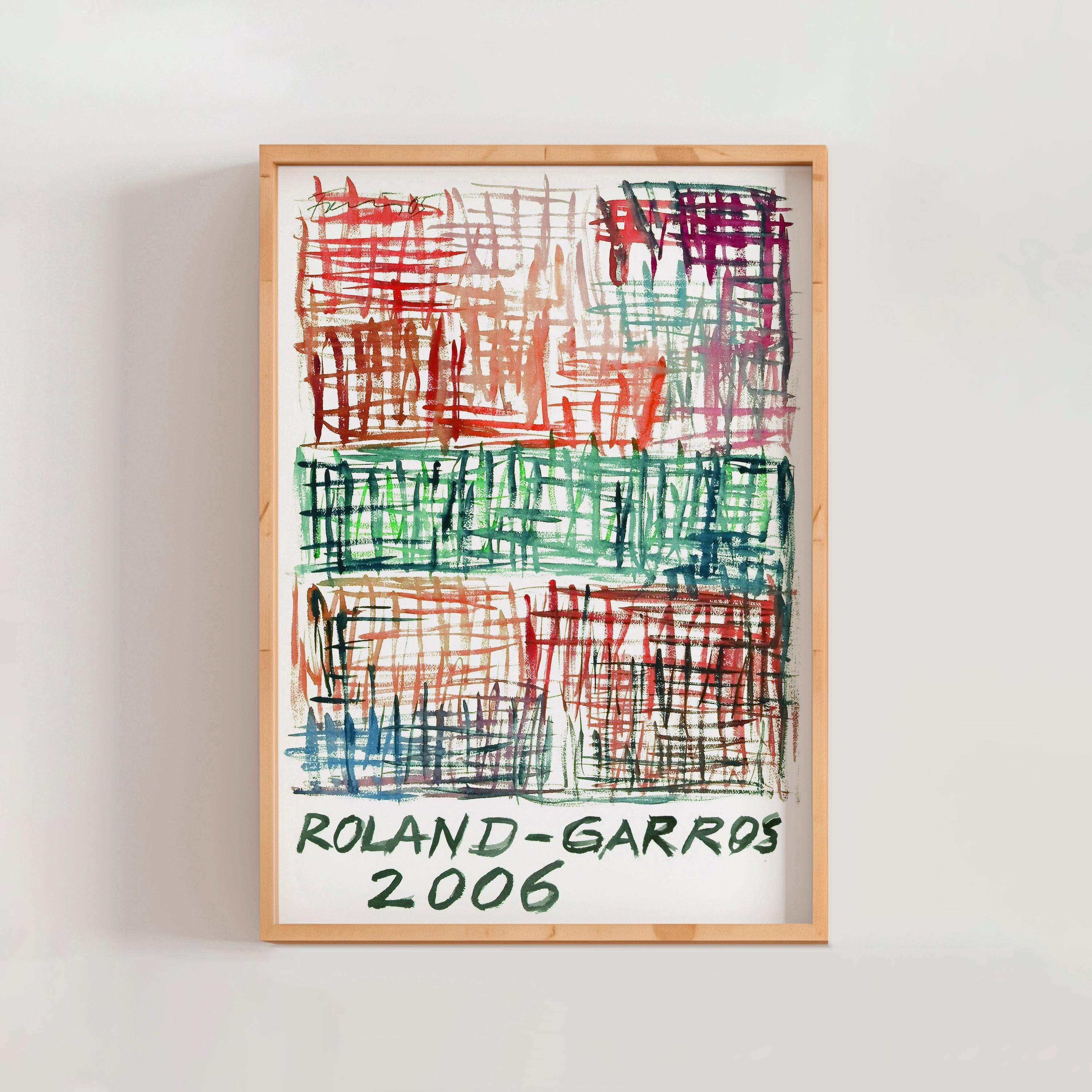 Roland Garros French Open 2006 Poster, Günther Förg, Modern French