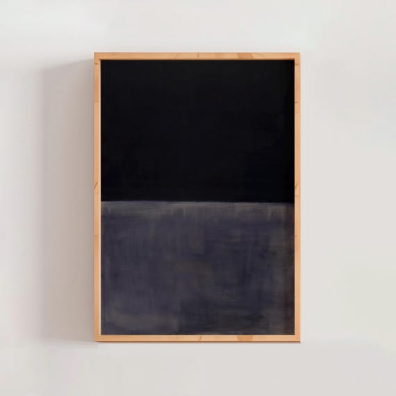 Untitled (black on Gray) by Mark Rothko 1970 | Abstract