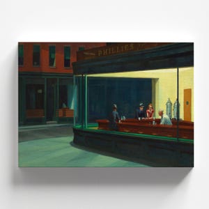 Nighthawks by Edward Hopper 1942 | Realism Art Print (B4068)