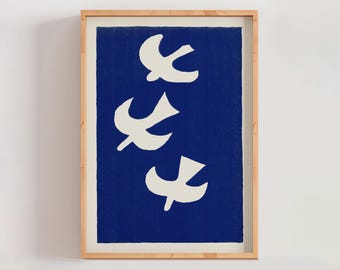 Senza titolo IX di Georges Braque, arte moderna francese, arte astratta di uccelli, poster in stile vintage, regalo per la casa (A0585)