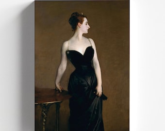 Ritratto di Madame X (conosciuta anche come Madame Pierre Gautreau) di John Singer Sargent 1884 / Stampa artistica realista (B4094)