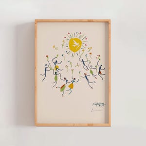 Ronde de la Jeunesse au Soleil van Pablo Picasso 1959 | Moderne kunstafdruk (B8387)