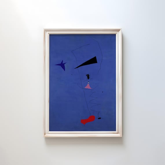 Painting (blue Star) by Joan Miró 1927 | Surrealist Art Print