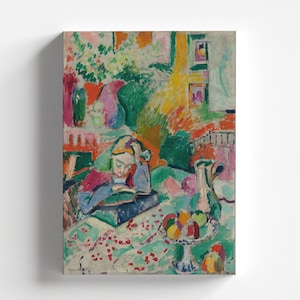 Interior with a Girl Reading by Henri Matisse 1905-06 | Fauvist Art Print (B4770)