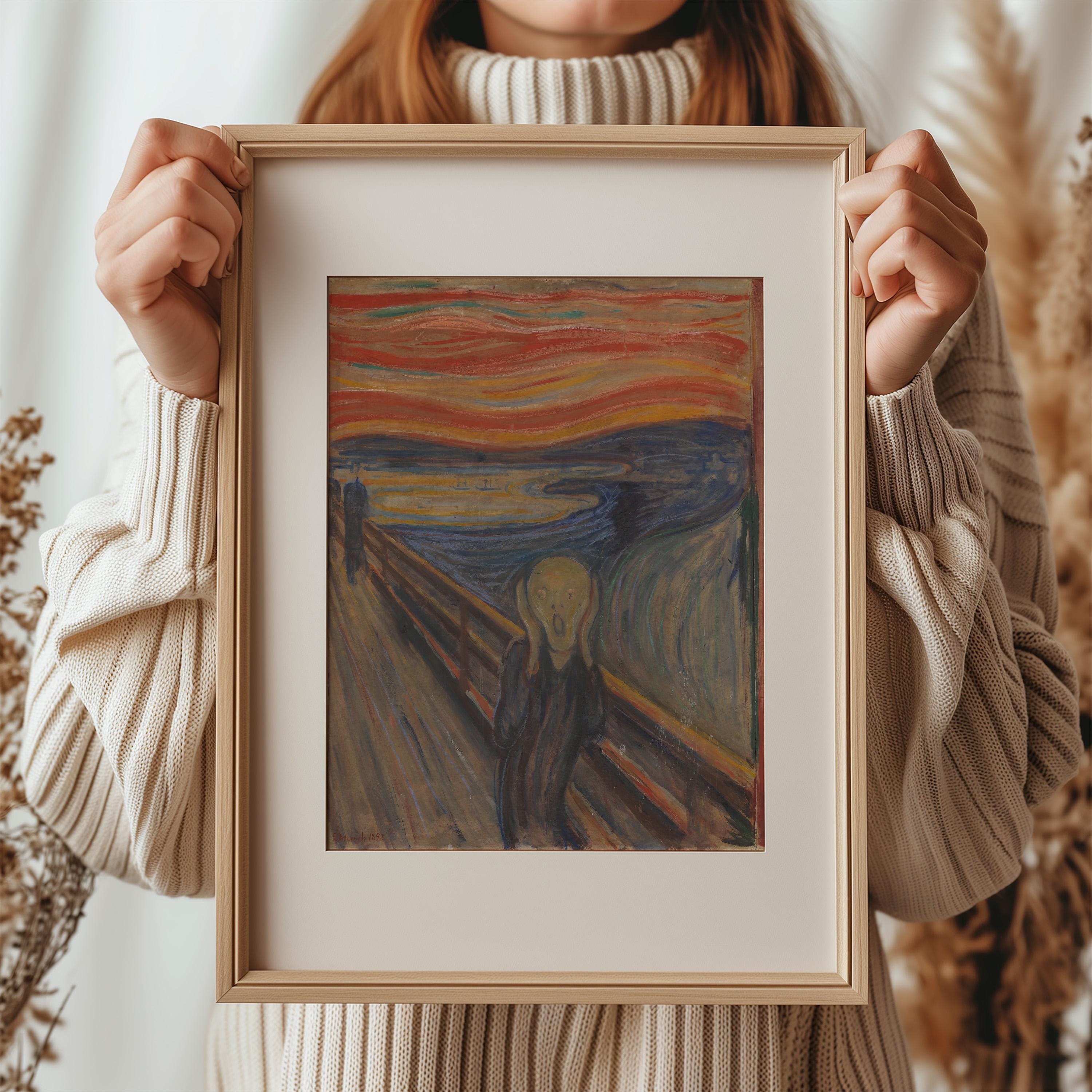 The Scream (skrik) by Edvard Munch 1893 | Expressionism Art Print