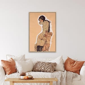 Mutter und Kind by Egon Schiele Canvas Print | Expressionist Art, Egon Schiele Art (B0490)