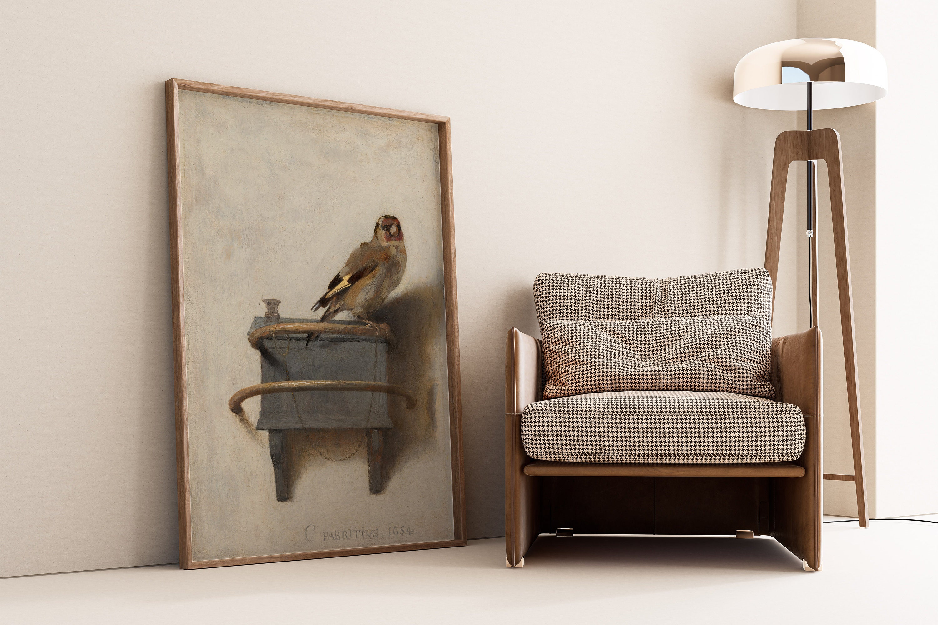 The Goldfinch by Carel Fabritius 1654 Dutch Golden Age, Animal Painting ...