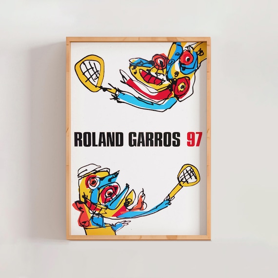 Roland Garros French Open 1997 Poster, Antonio Saura, Modern